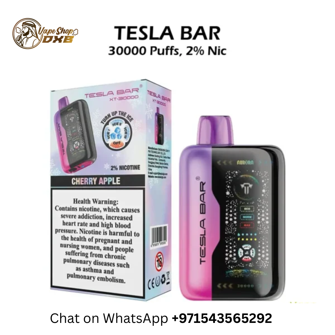 TESLA BAR XT 30000 Puffs Vape 20mg – Long-Lasting Disposable Dubai