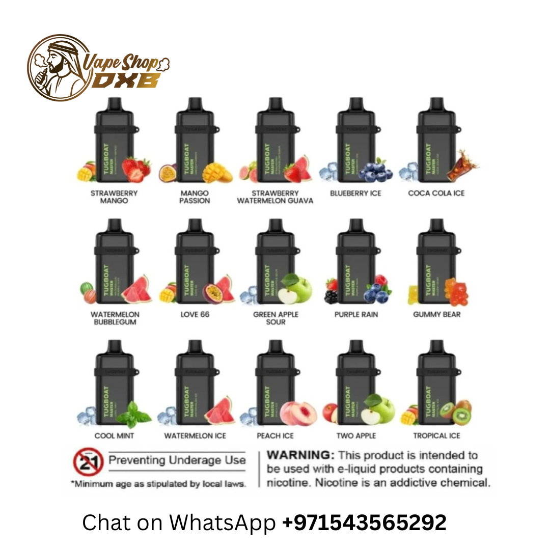 TUGBOAT Master 10000 Puffs Vape 20mg – Smooth Nicotine in Dubai