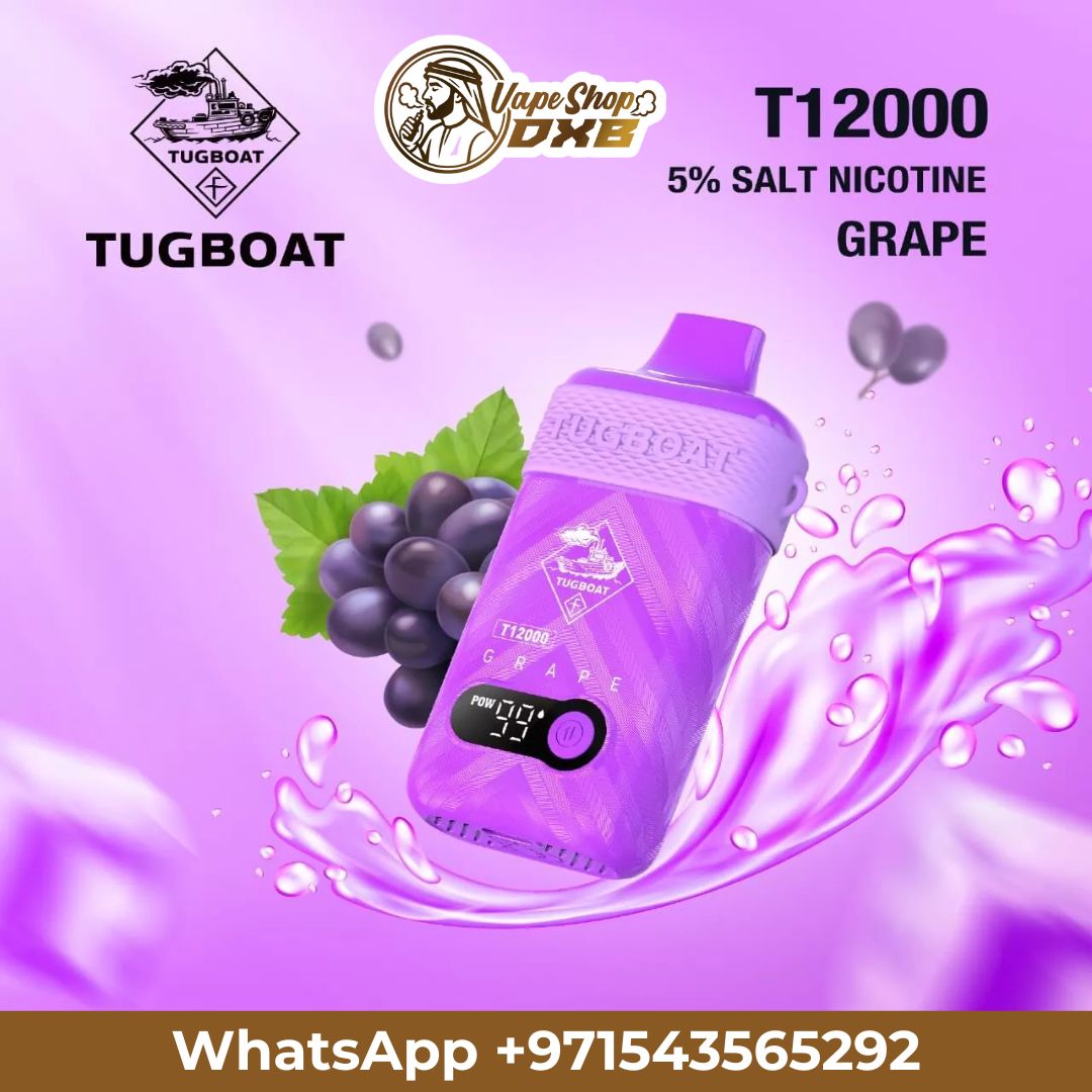 Tugboat T12000 Disposable Vape 50MG Rechargeable in Dubai | Vape Shop DXB