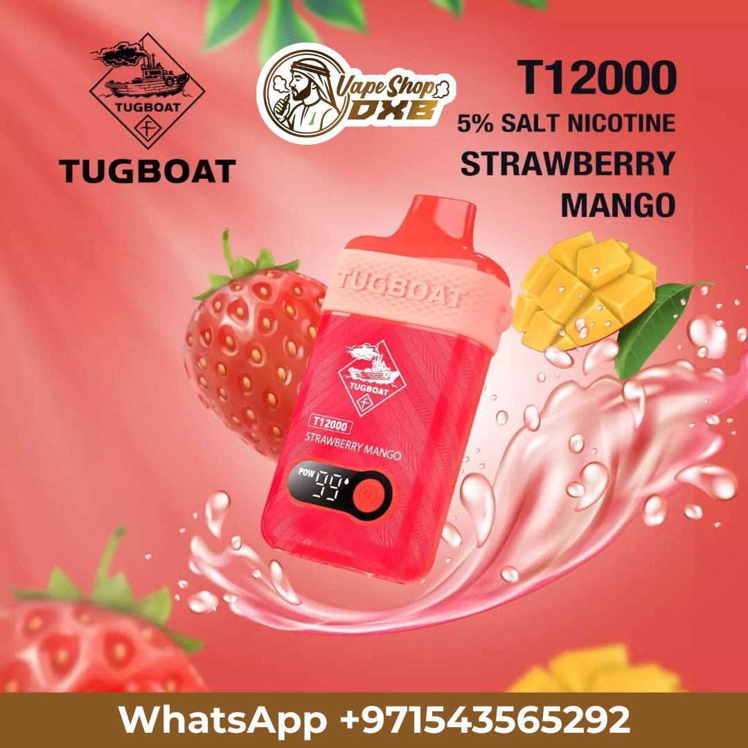 Tugboat T12000 Disposable Vape 50MG Rechargeable in Dubai | Vape Shop DXB