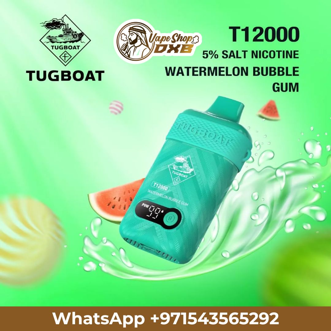 Tugboat T12000 Disposable Vape 50MG Rechargeable in Dubai | Vape Shop DXB