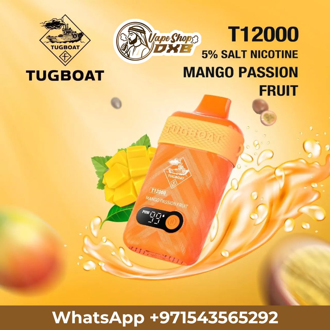 Tugboat T12000 Disposable Vape 50MG Rechargeable in Dubai | Vape Shop DXB