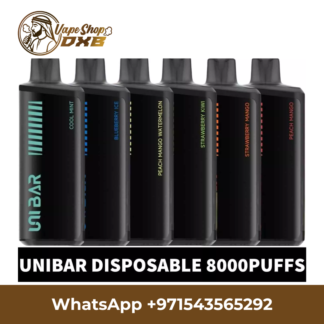 UNIBAR Disposable 8000 Puffs 2% Rechargeable Vape Dubai UAE

