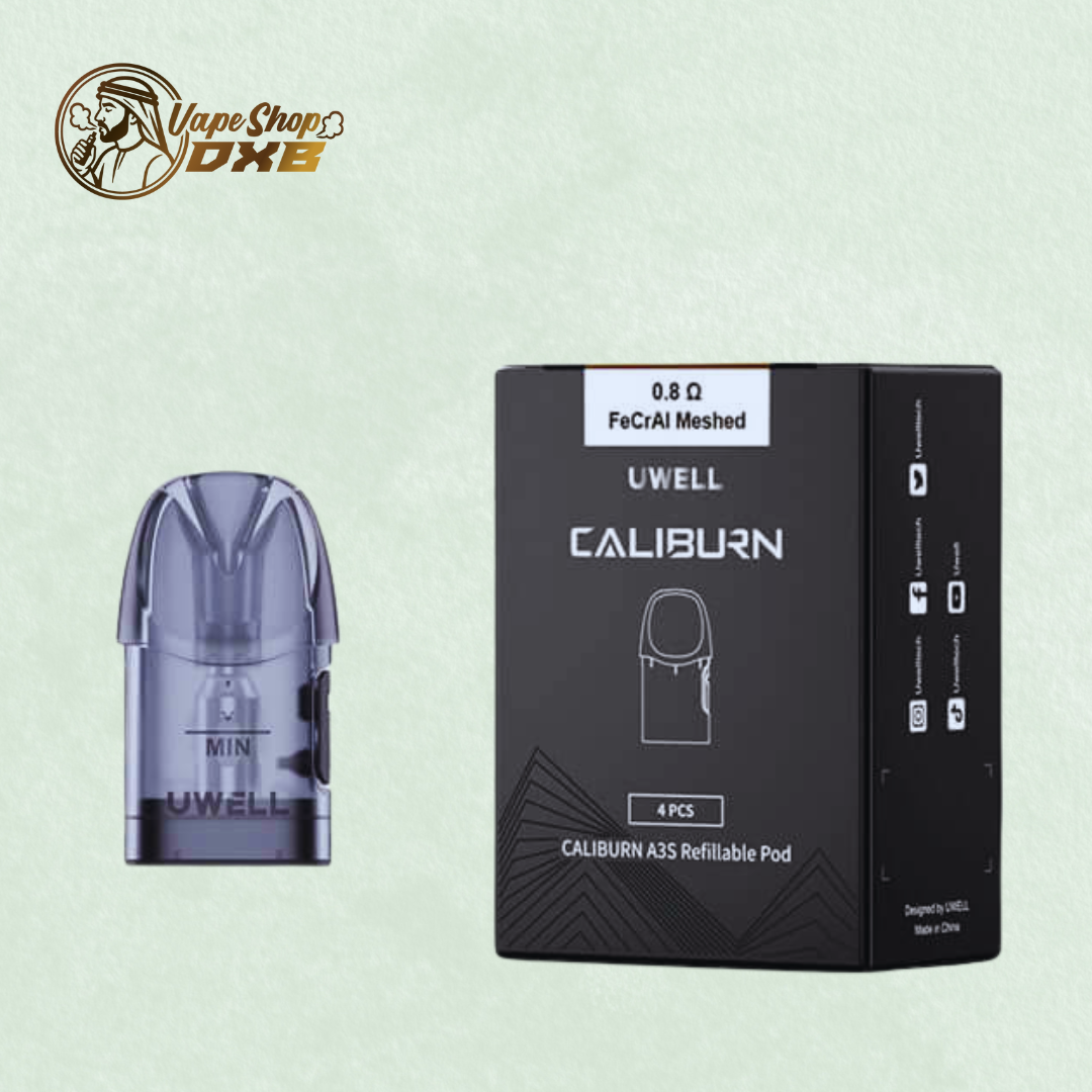 Uwell Caliburn A3, A3S, AK3 Pods 2ml – 0.8Ω & 1.0Ω | UAE Delivery