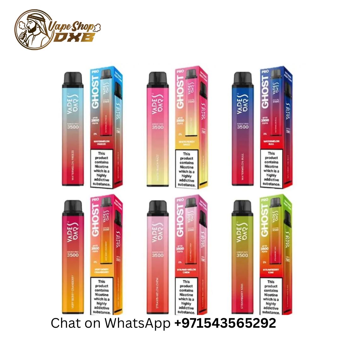 VAPES BARS Ghost Pro 3500 Puffs 0% Nicotine Disposable Vape Dubai