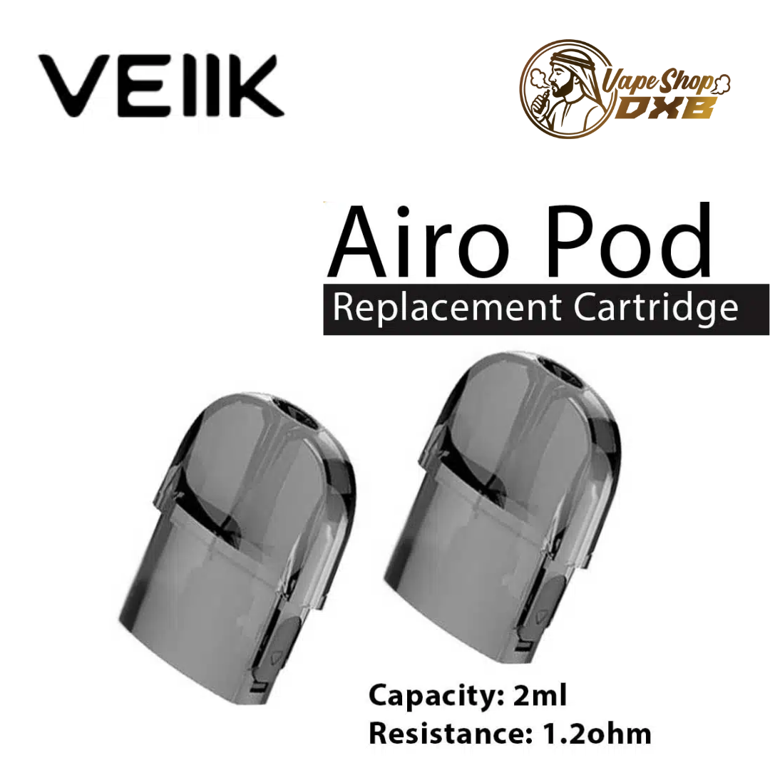 VEIIK Airo Pod Cartridge 2ml (2pcs) for Airo Kit in Dubai UAE