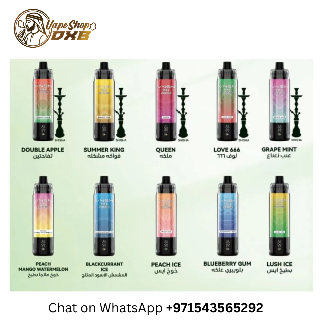 VNSN Max Shisha 20000 Puffs 50MG Disposable Vape Dubai