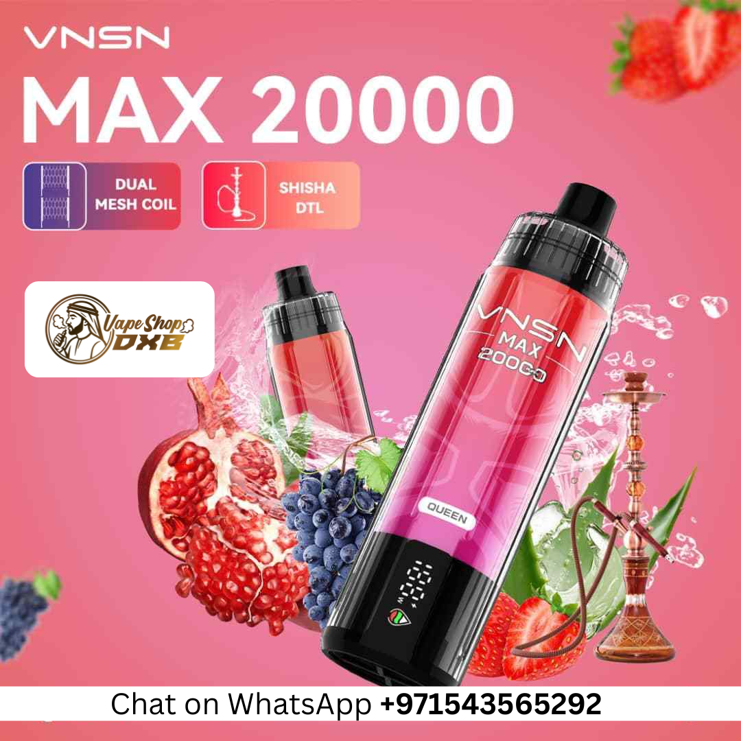 VNSN Max Shisha 20000 Puffs 50MG Disposable Vape Dubai
