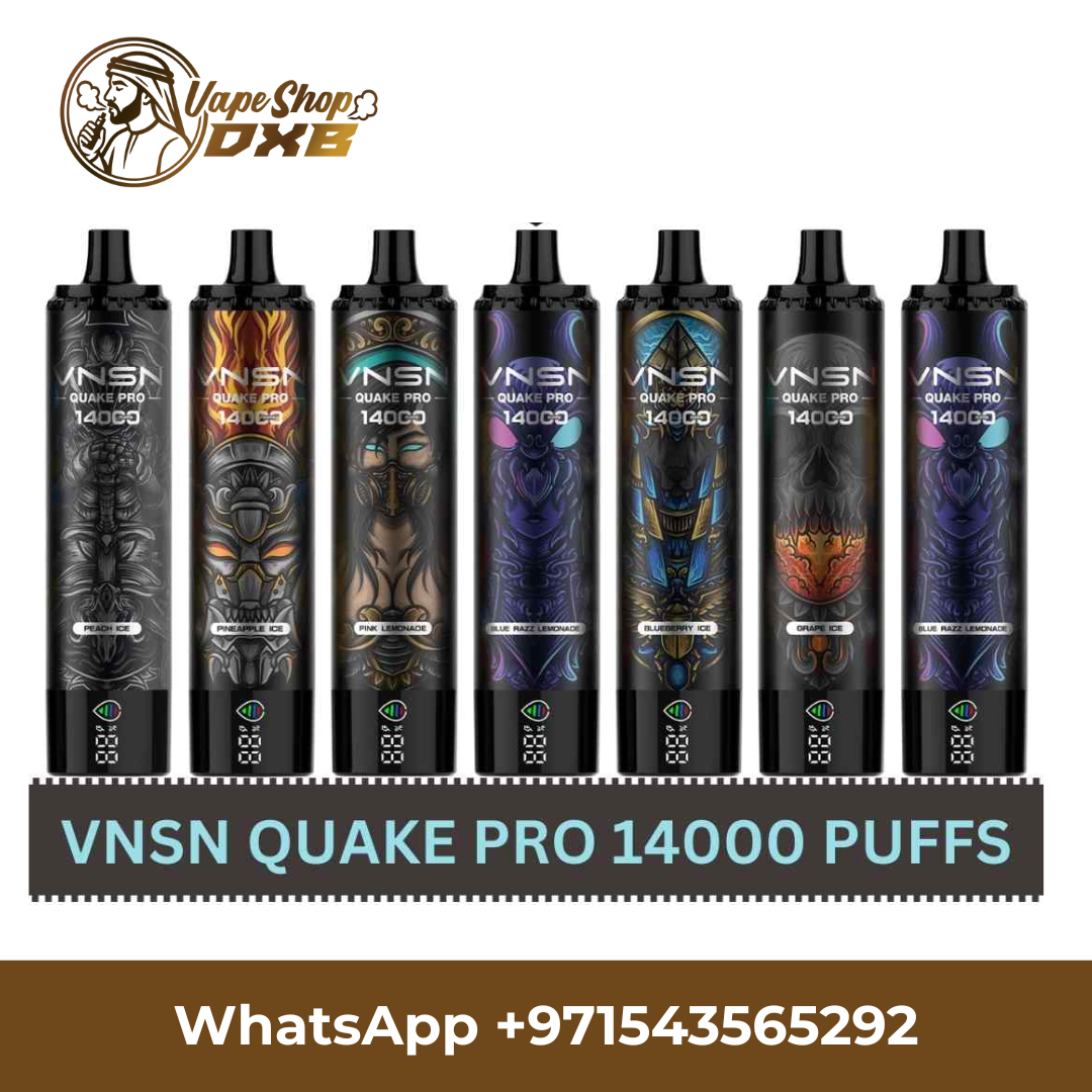 VNSN Quake Pro 50mg 14000 Puffs Rechargeable Disposable Vape Dubai