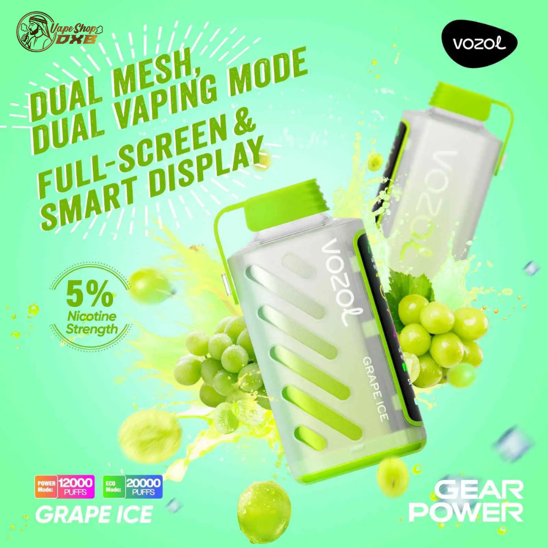 VOZOL Gear Power 20000 Puffs 50mg Dual Mode Disposable Vape Dubai