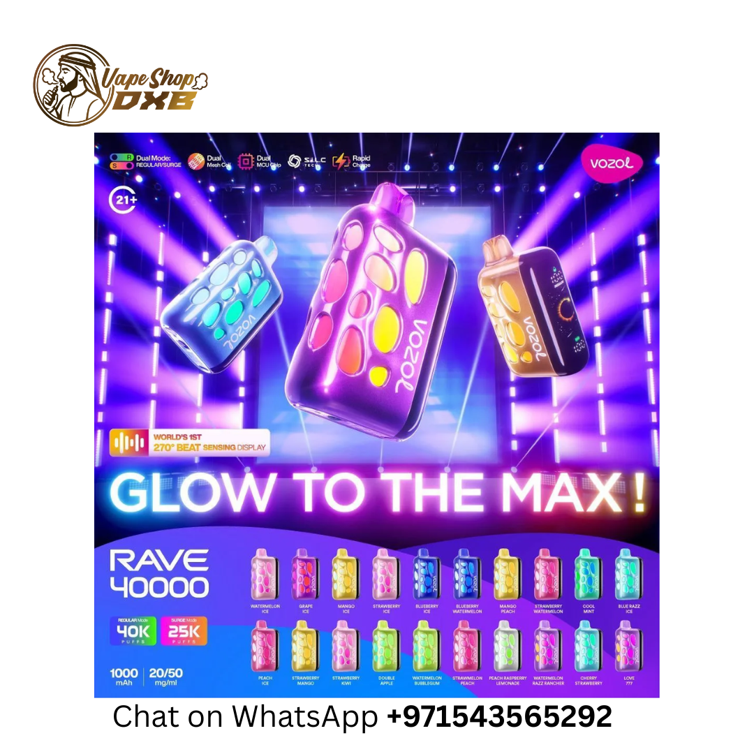 Vozol Rave 40000 Puffs Vape 20mg/50mg – Dual Mode in Dubai