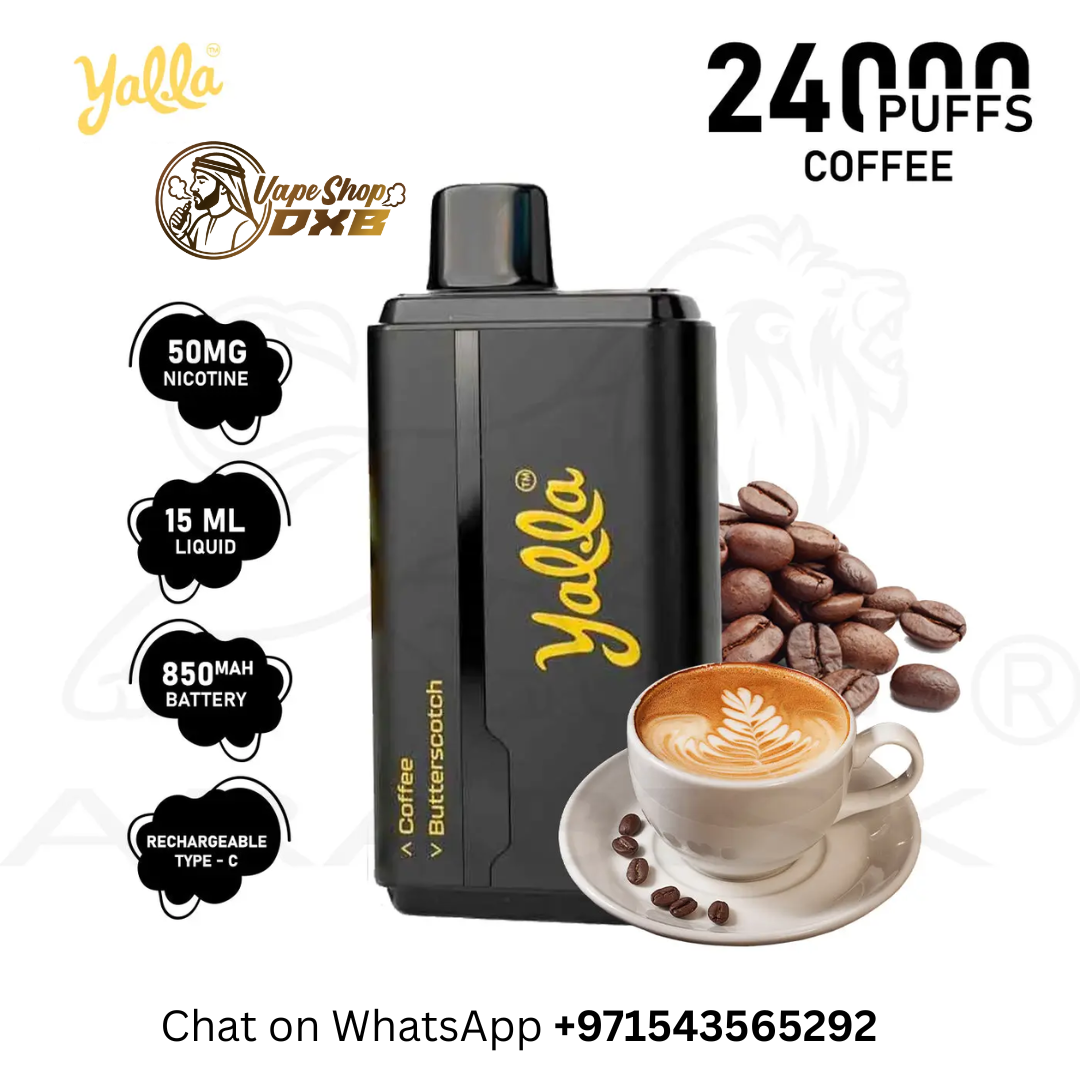 YALLA 24000 Puffs Vape 50MG – Dual Tank Quad Coil Vape Dubai