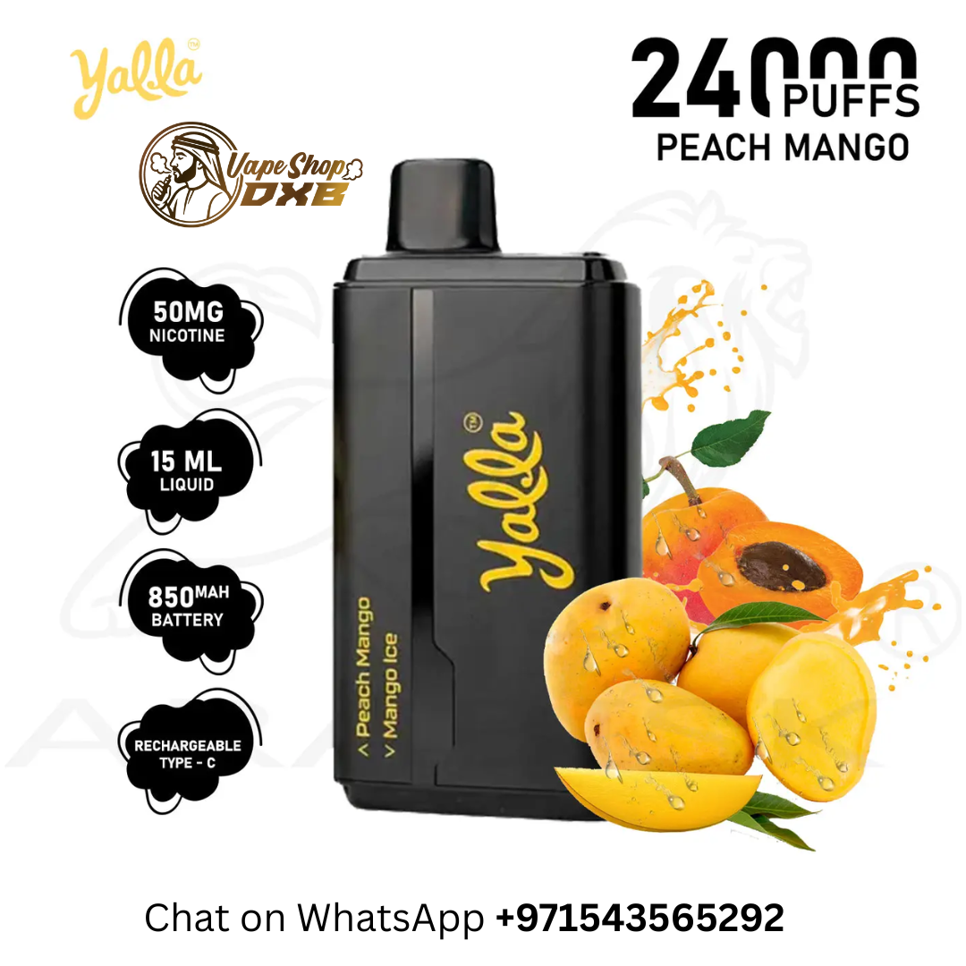 YALLA 24000 Puffs Vape 50MG – Dual Tank Quad Coil Vape Dubai