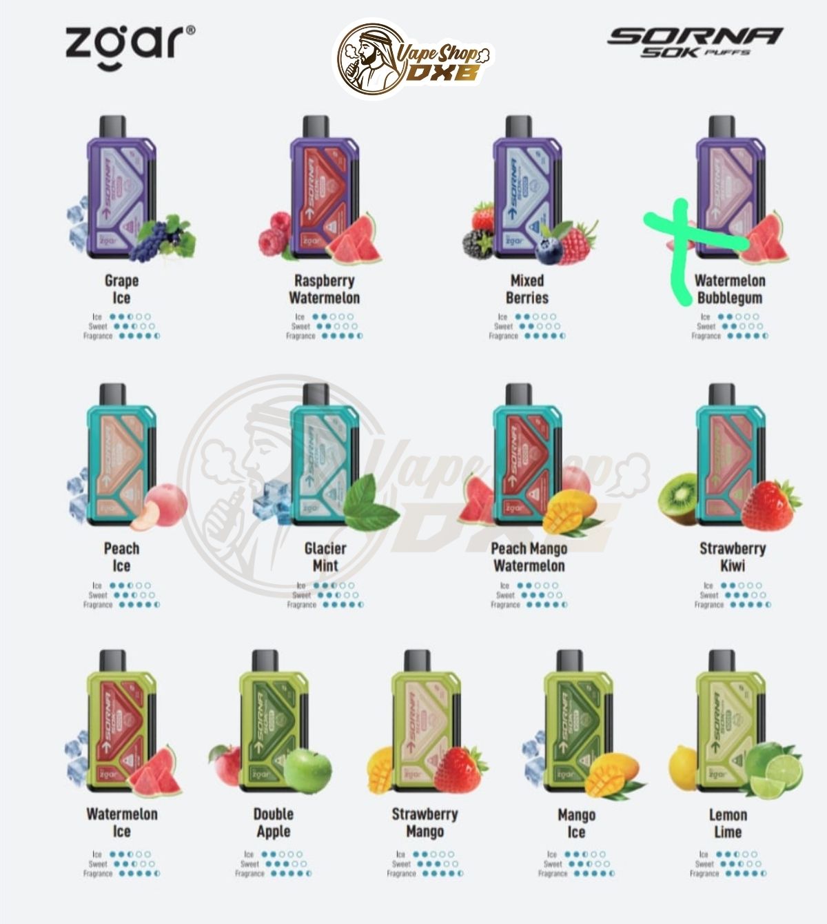 ZGAR Sorna Boost 50000 Puffs Vape Dubai | 50K Disposable Vape UAE